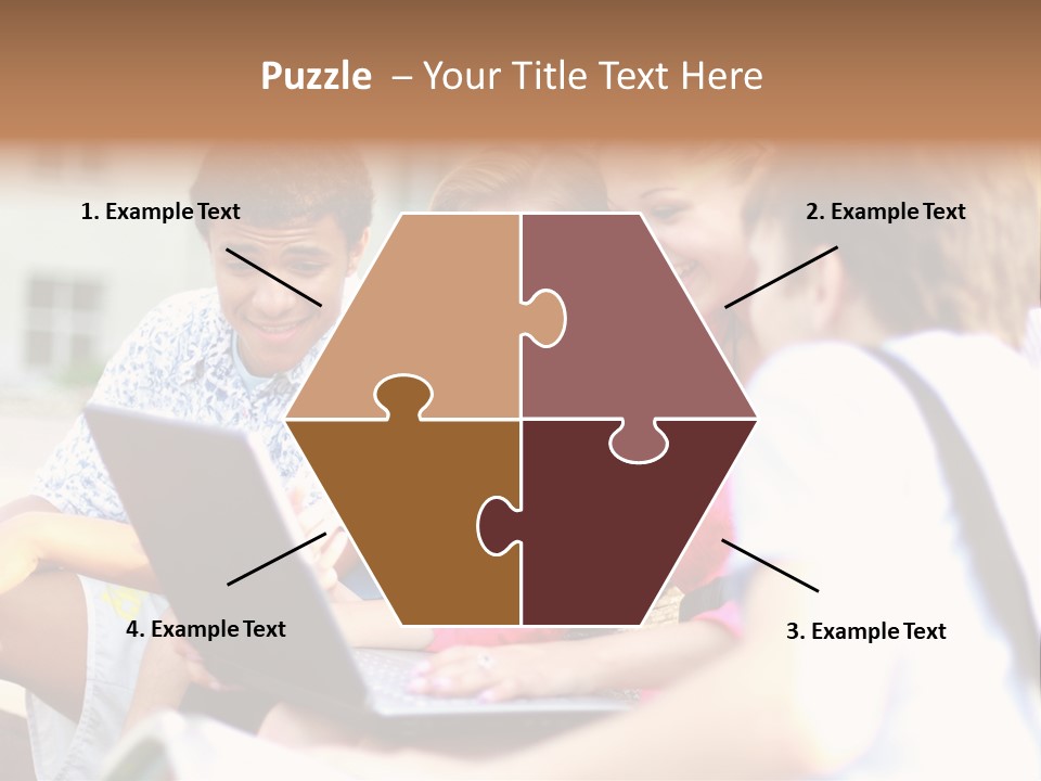 Friends Humorous Teen PowerPoint Template