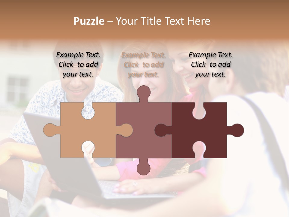 Friends Humorous Teen PowerPoint Template