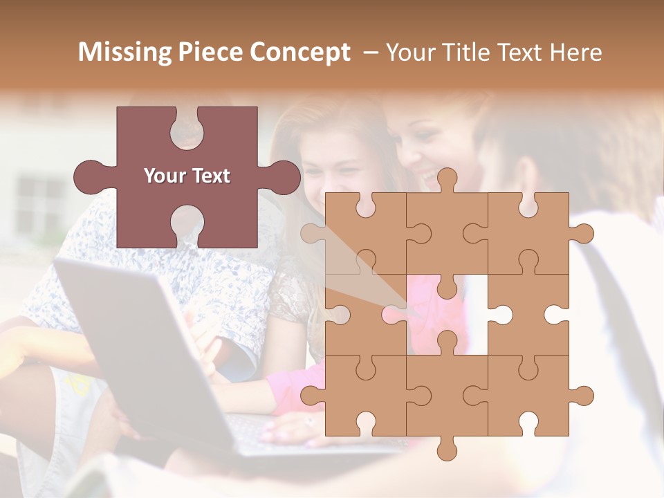 Friends Humorous Teen PowerPoint Template