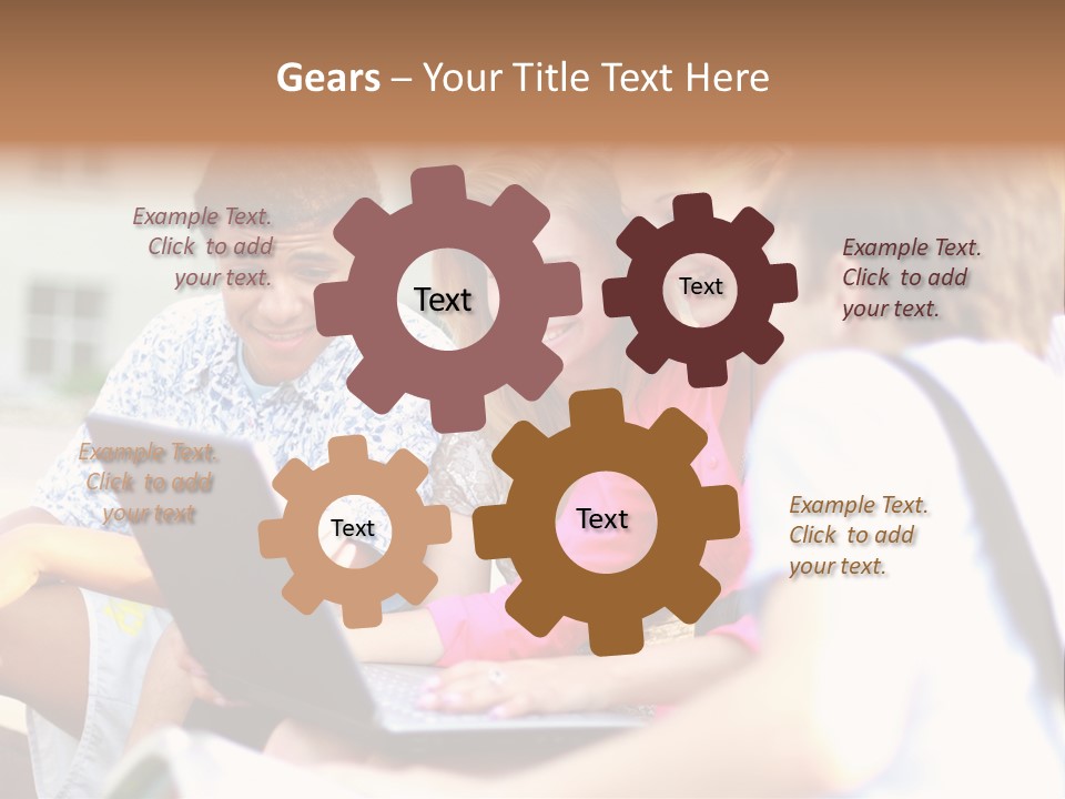 Friends Humorous Teen PowerPoint Template