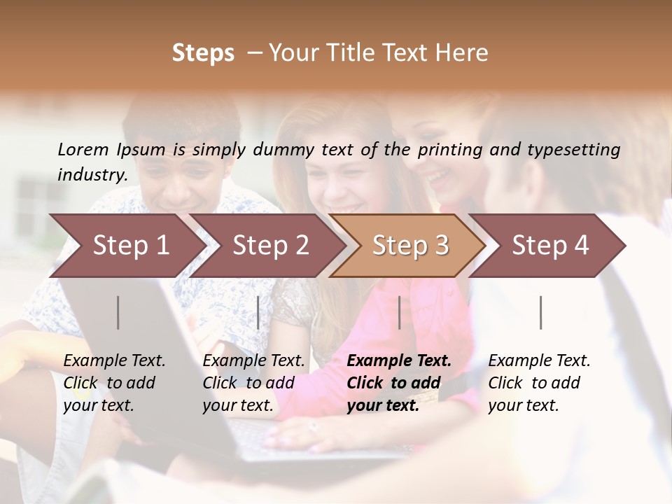 Friends Humorous Teen PowerPoint Template