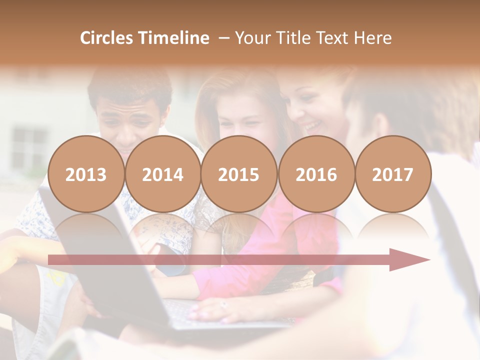 Friends Humorous Teen PowerPoint Template