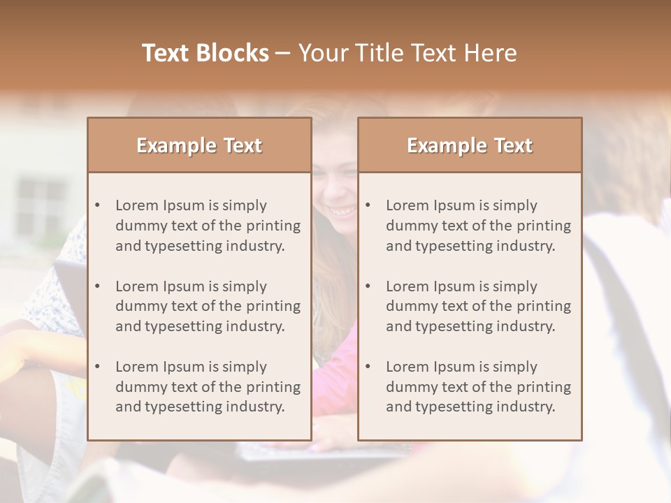 Friends Humorous Teen PowerPoint Template