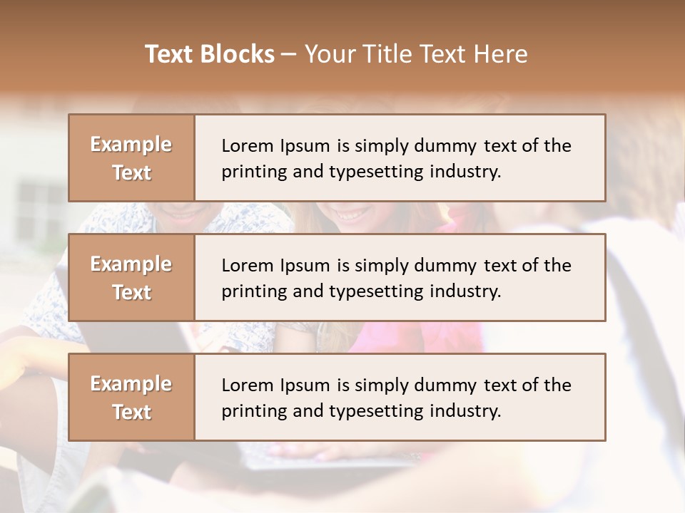 Friends Humorous Teen PowerPoint Template