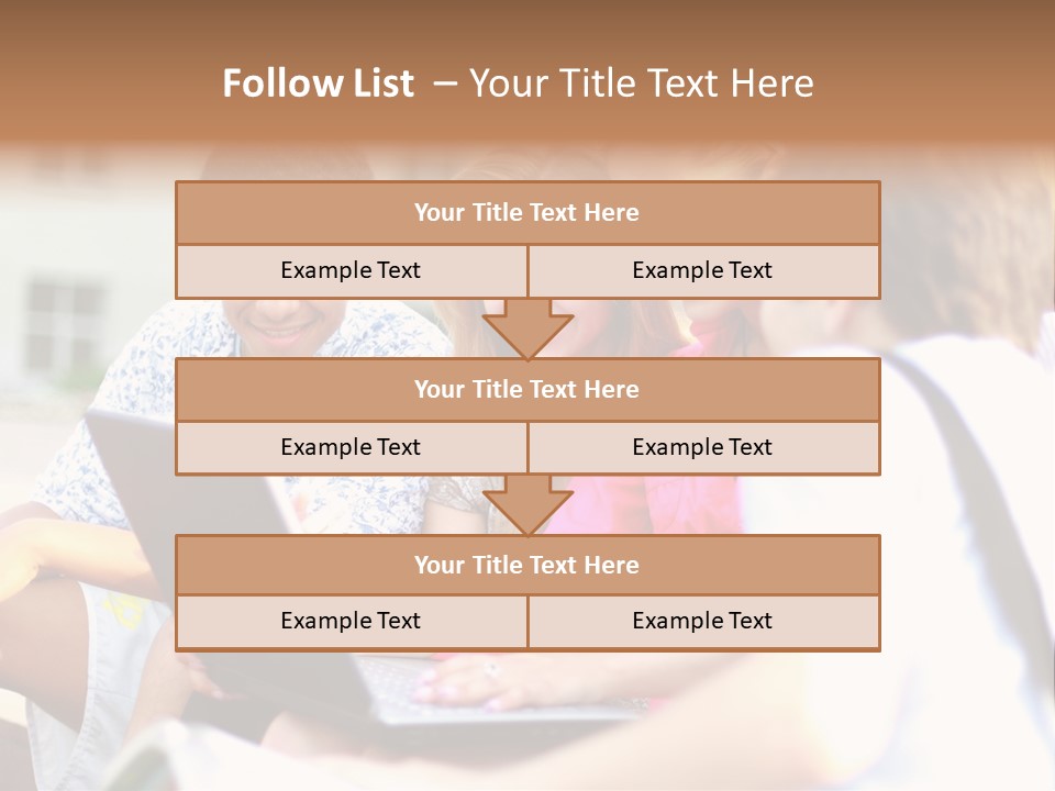 Friends Humorous Teen PowerPoint Template