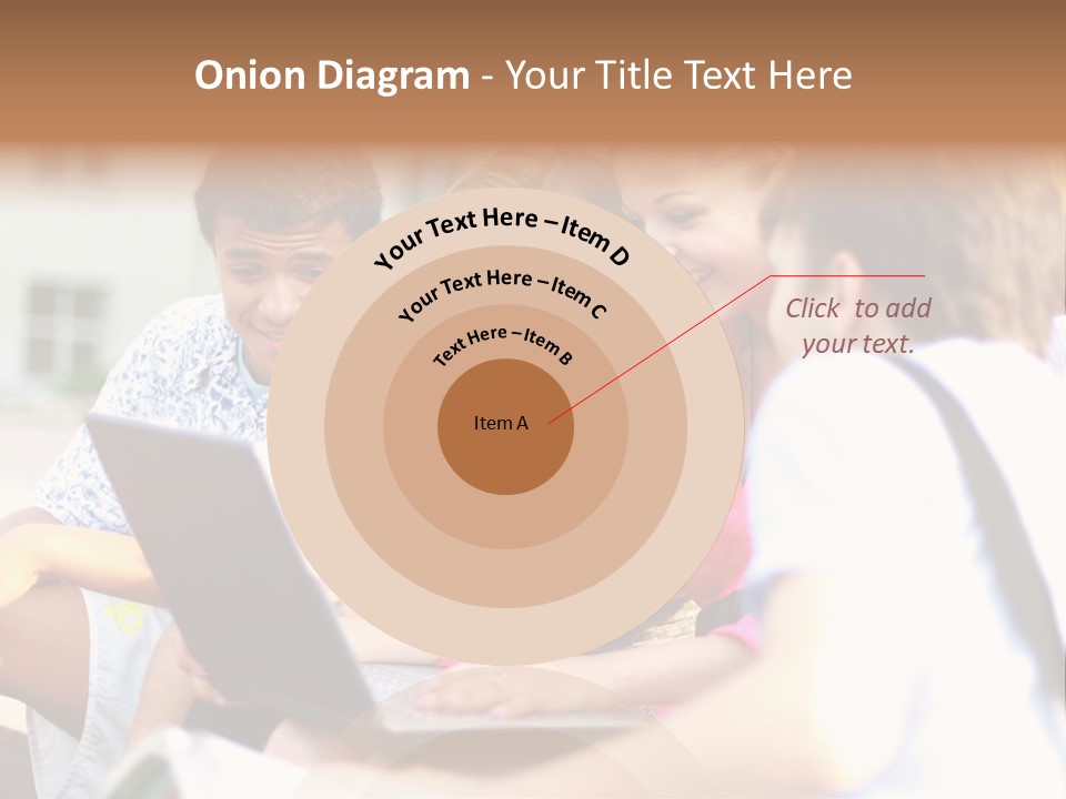 Friends Humorous Teen PowerPoint Template