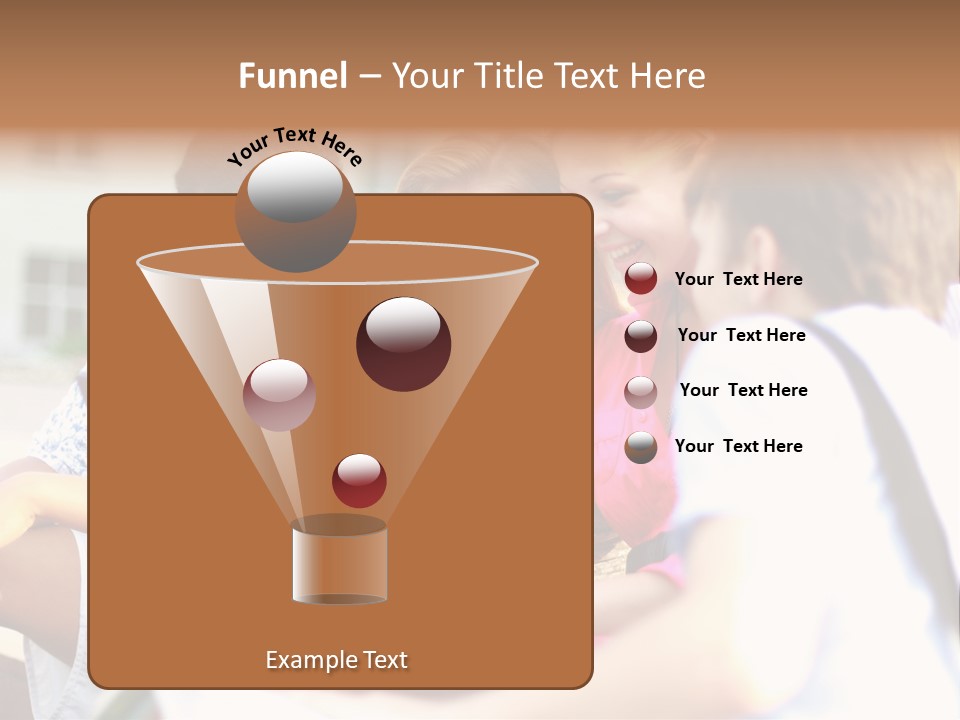 Friends Humorous Teen PowerPoint Template