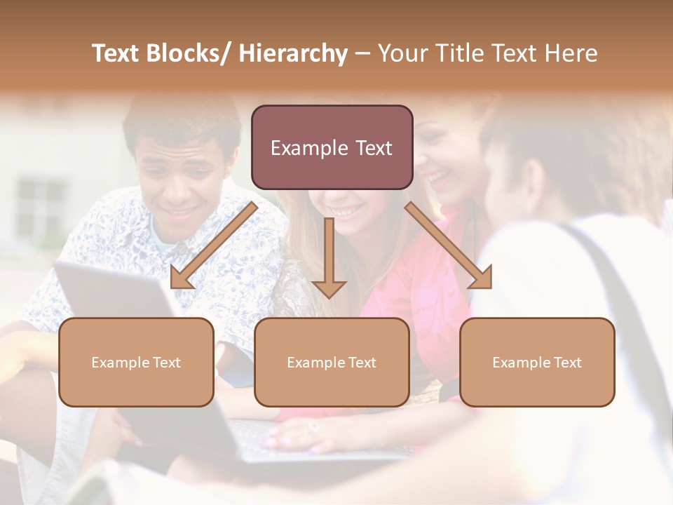 Friends Humorous Teen PowerPoint Template