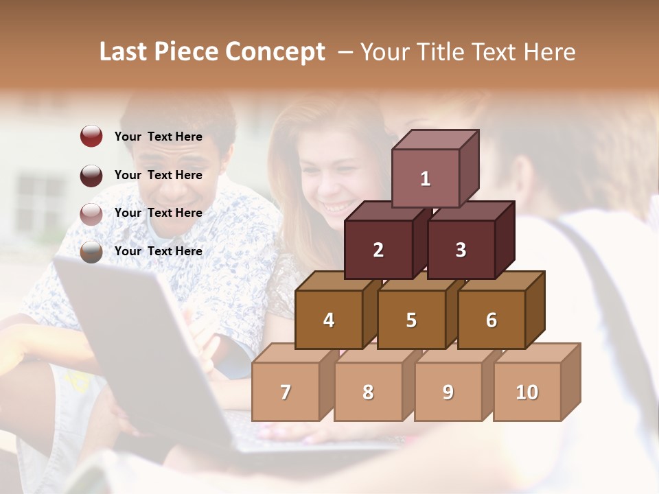 Friends Humorous Teen PowerPoint Template