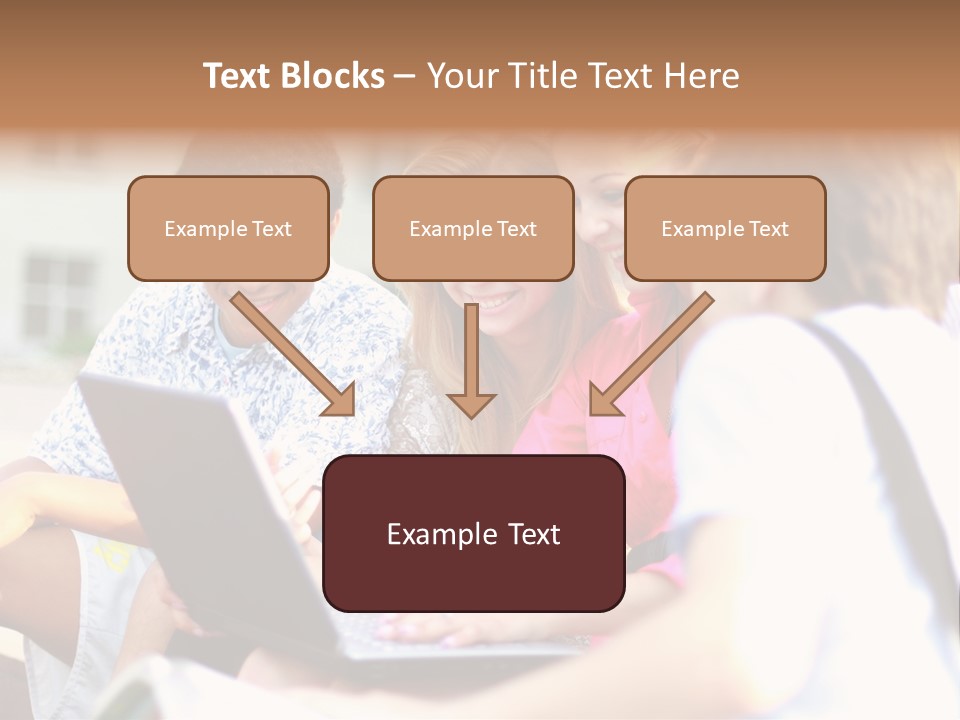 Friends Humorous Teen PowerPoint Template