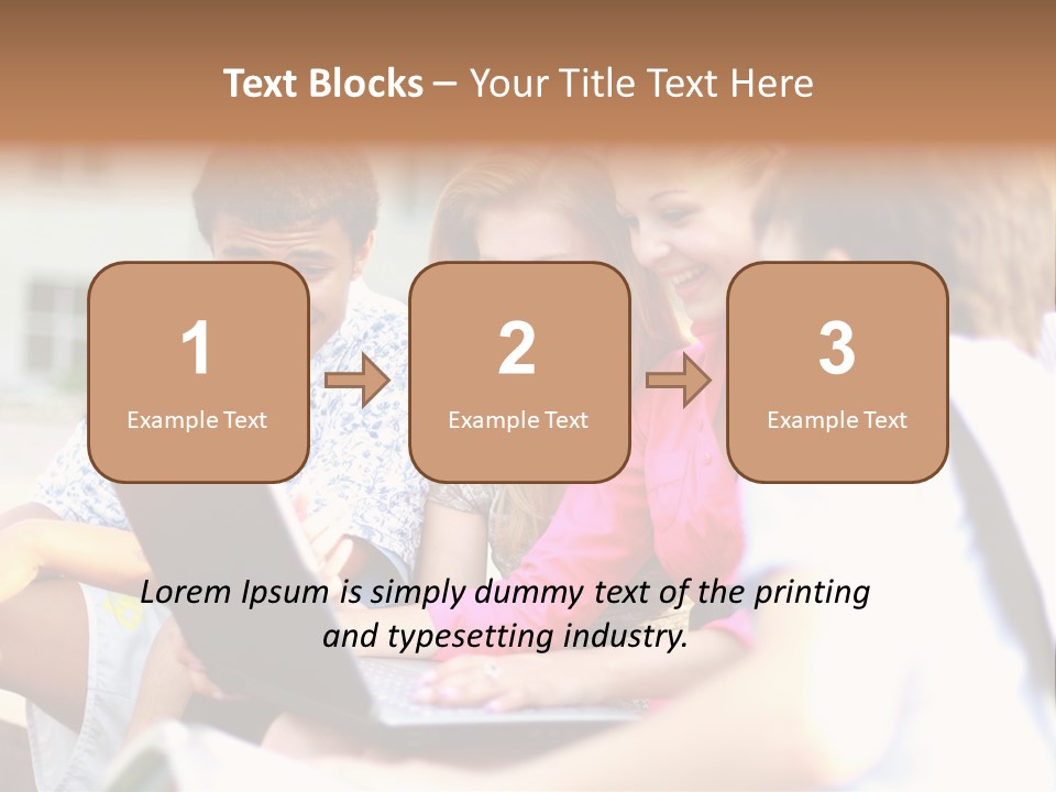 Friends Humorous Teen PowerPoint Template