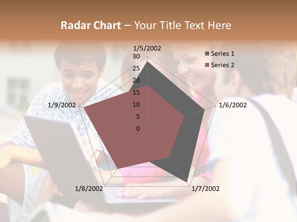 Friends Humorous Teen PowerPoint Template