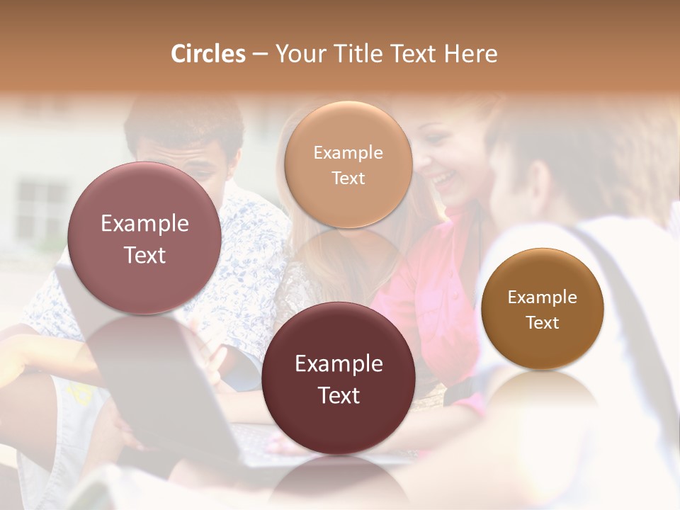 Friends Humorous Teen PowerPoint Template