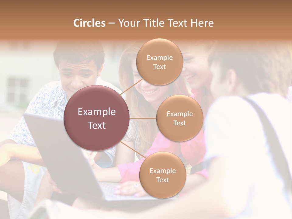 Friends Humorous Teen PowerPoint Template