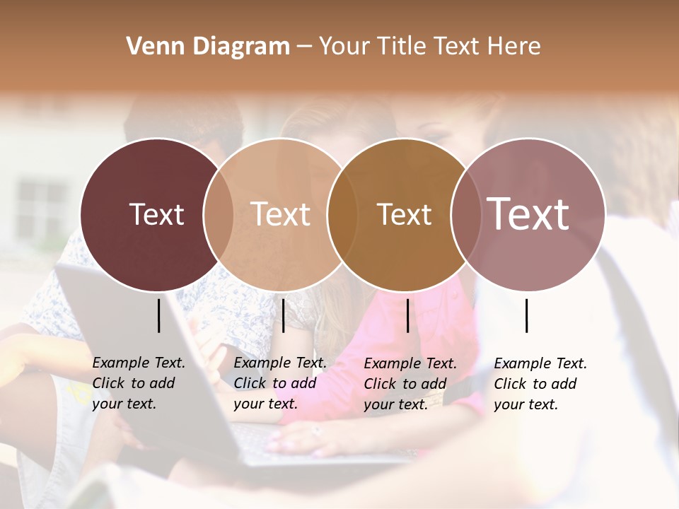 Friends Humorous Teen PowerPoint Template