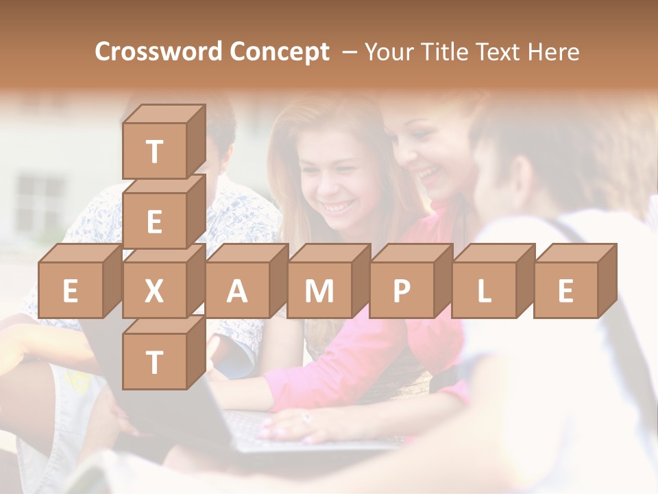 Friends Humorous Teen PowerPoint Template