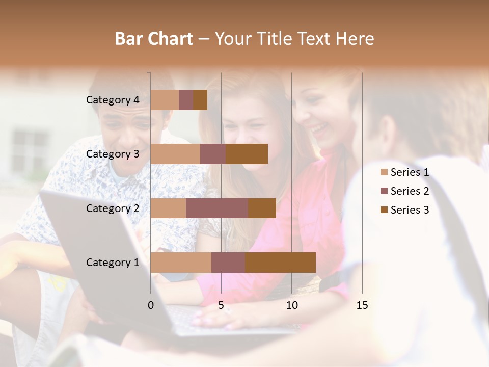 Friends Humorous Teen PowerPoint Template