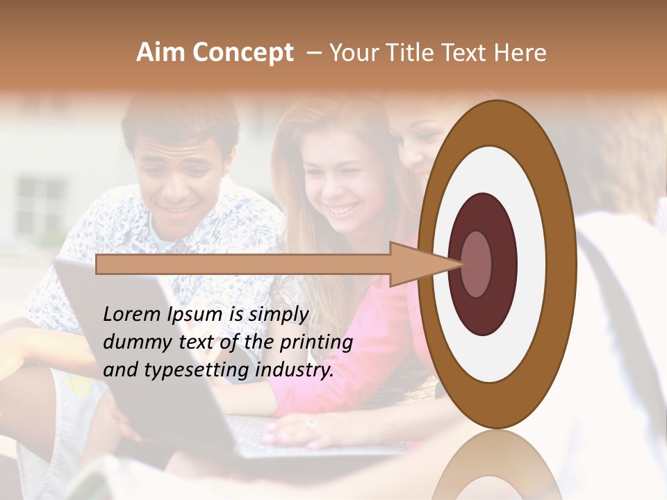 Friends Humorous Teen PowerPoint Template