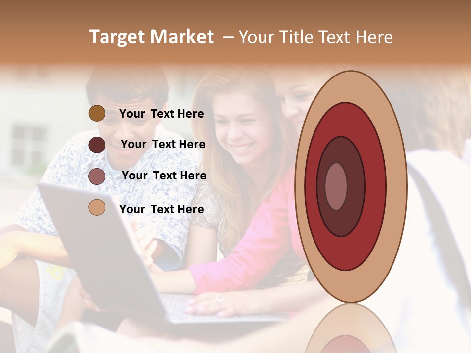 Friends Humorous Teen PowerPoint Template