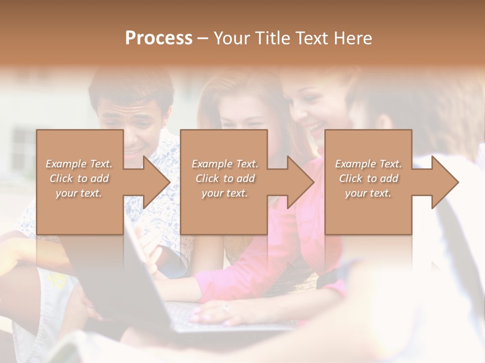 Friends Humorous Teen PowerPoint Template