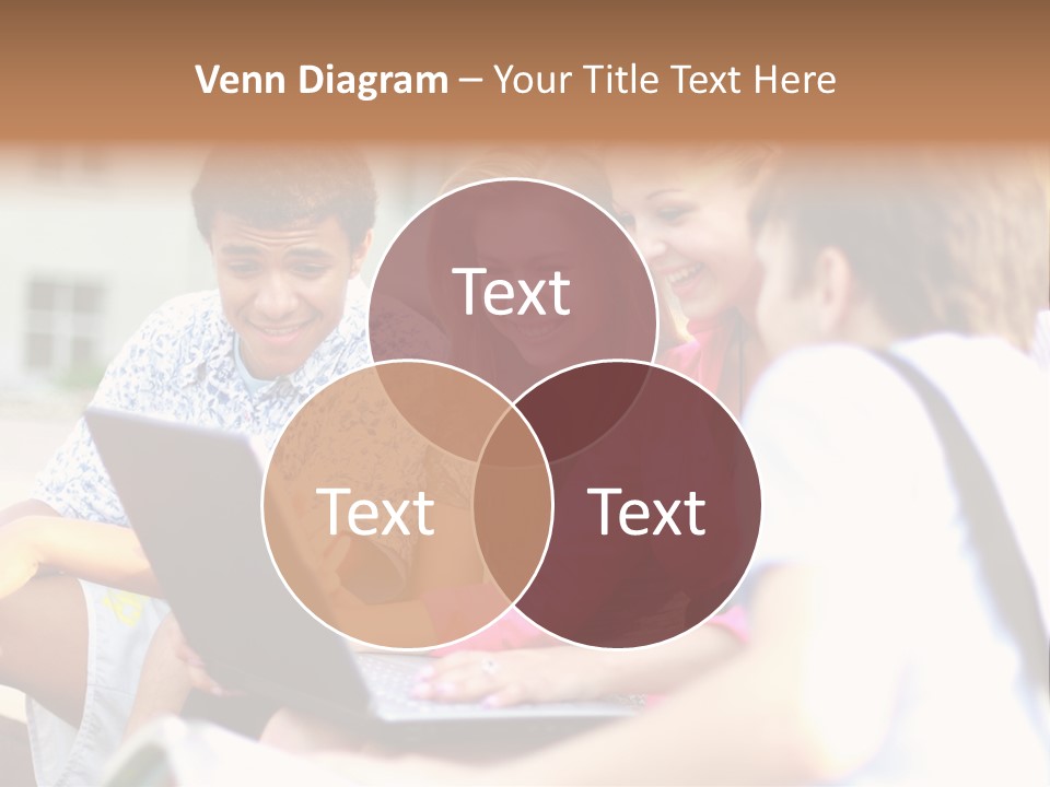 Friends Humorous Teen PowerPoint Template