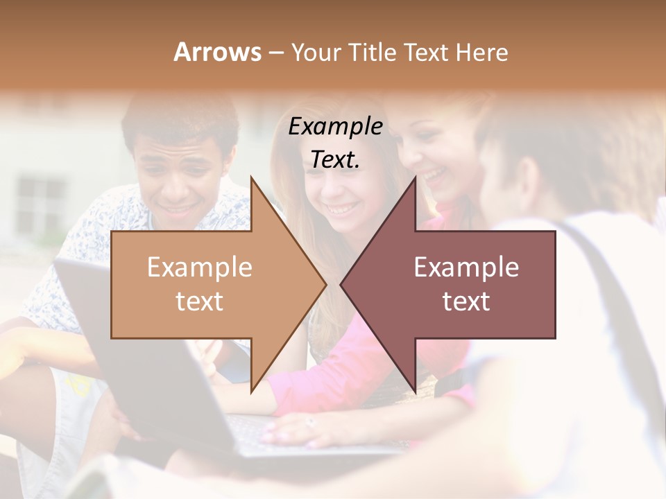 Friends Humorous Teen PowerPoint Template