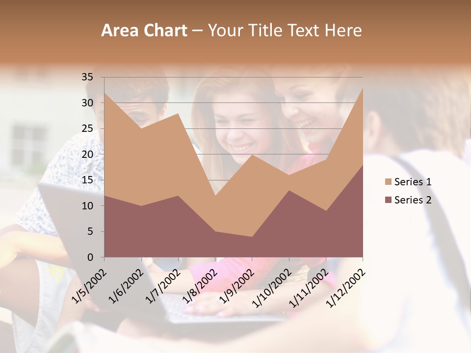 Friends Humorous Teen PowerPoint Template