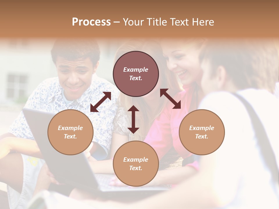 Friends Humorous Teen PowerPoint Template