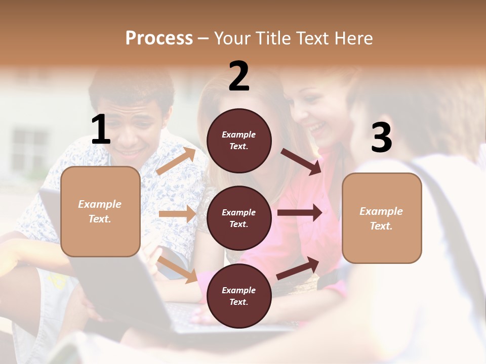 Friends Humorous Teen PowerPoint Template