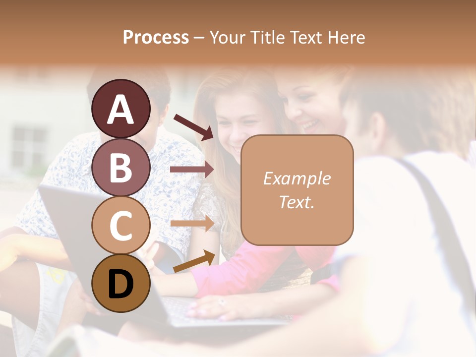 Friends Humorous Teen PowerPoint Template