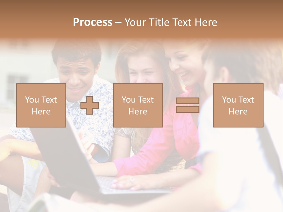Friends Humorous Teen PowerPoint Template