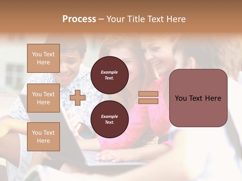 Friends Humorous Teen PowerPoint Template