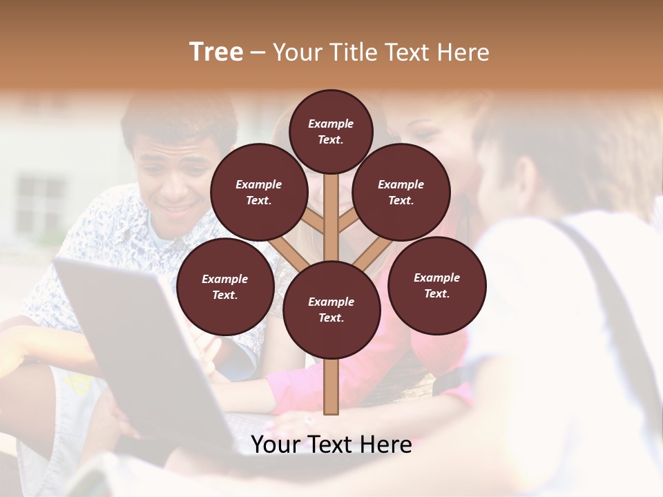 Friends Humorous Teen PowerPoint Template