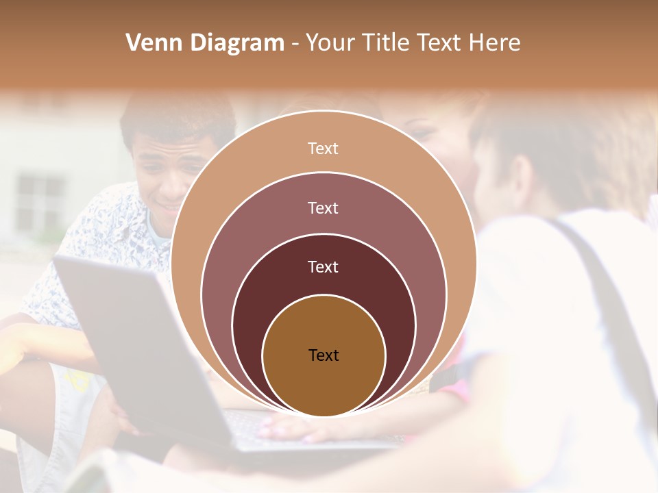 Friends Humorous Teen PowerPoint Template