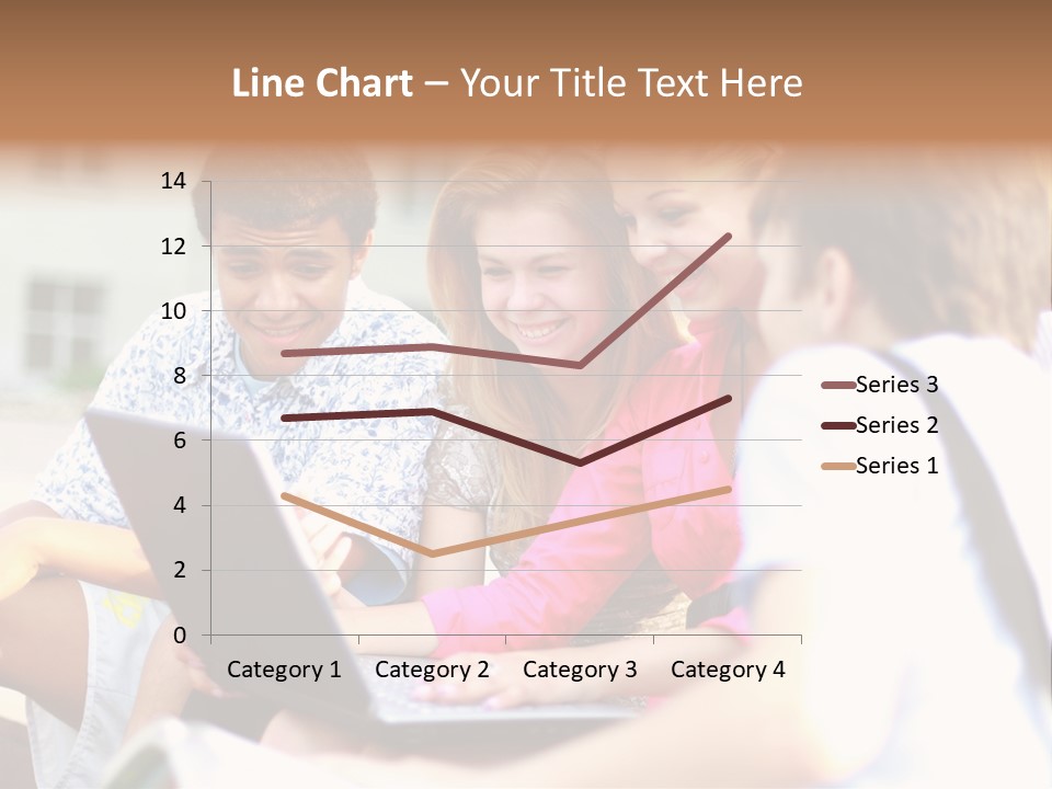 Friends Humorous Teen PowerPoint Template