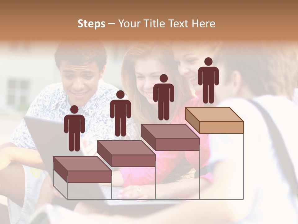 Friends Humorous Teen PowerPoint Template