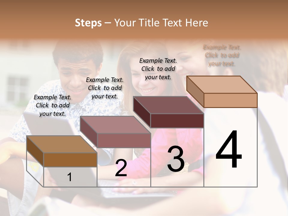 Friends Humorous Teen PowerPoint Template