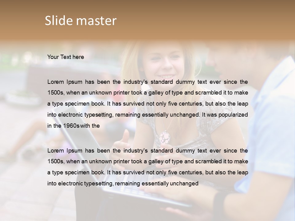 Friendship Youth Close PowerPoint Template