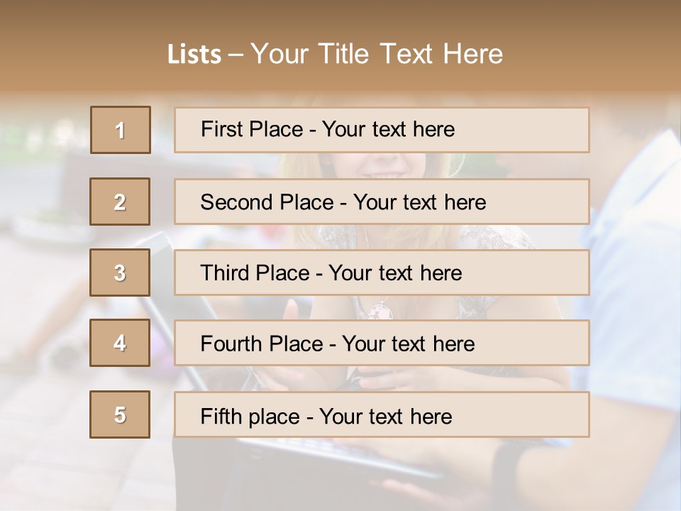 Friendship Youth Close PowerPoint Template