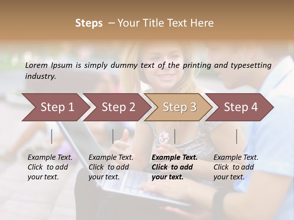 Friendship Youth Close PowerPoint Template