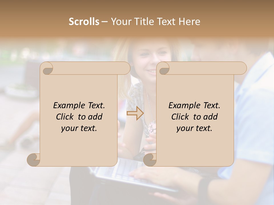 Friendship Youth Close PowerPoint Template