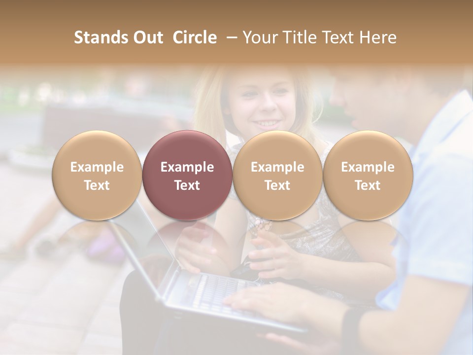 Friendship Youth Close PowerPoint Template
