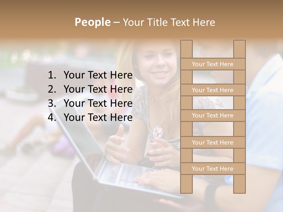 Friendship Youth Close PowerPoint Template