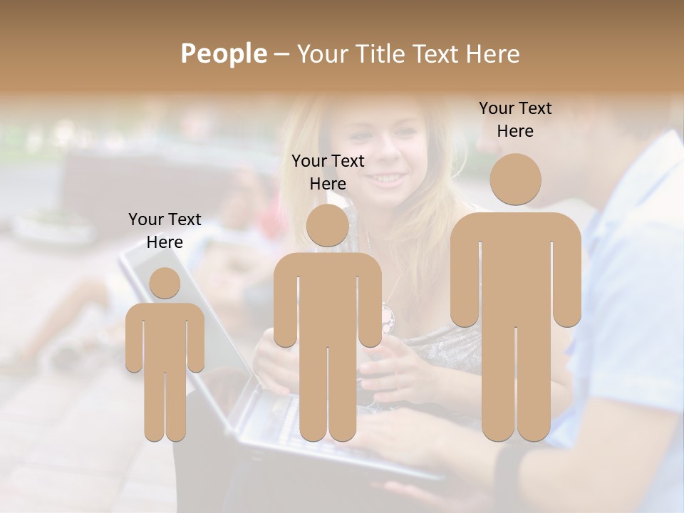 Friendship Youth Close PowerPoint Template