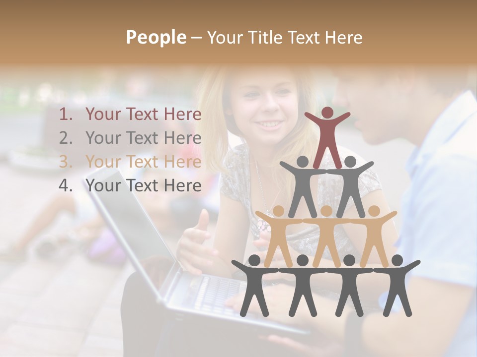 Friendship Youth Close PowerPoint Template