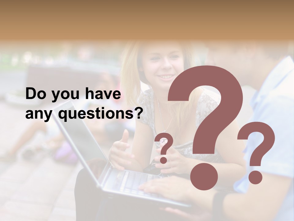 Friendship Youth Close PowerPoint Template