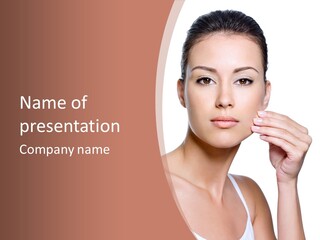 Pretty White Sensual PowerPoint Template