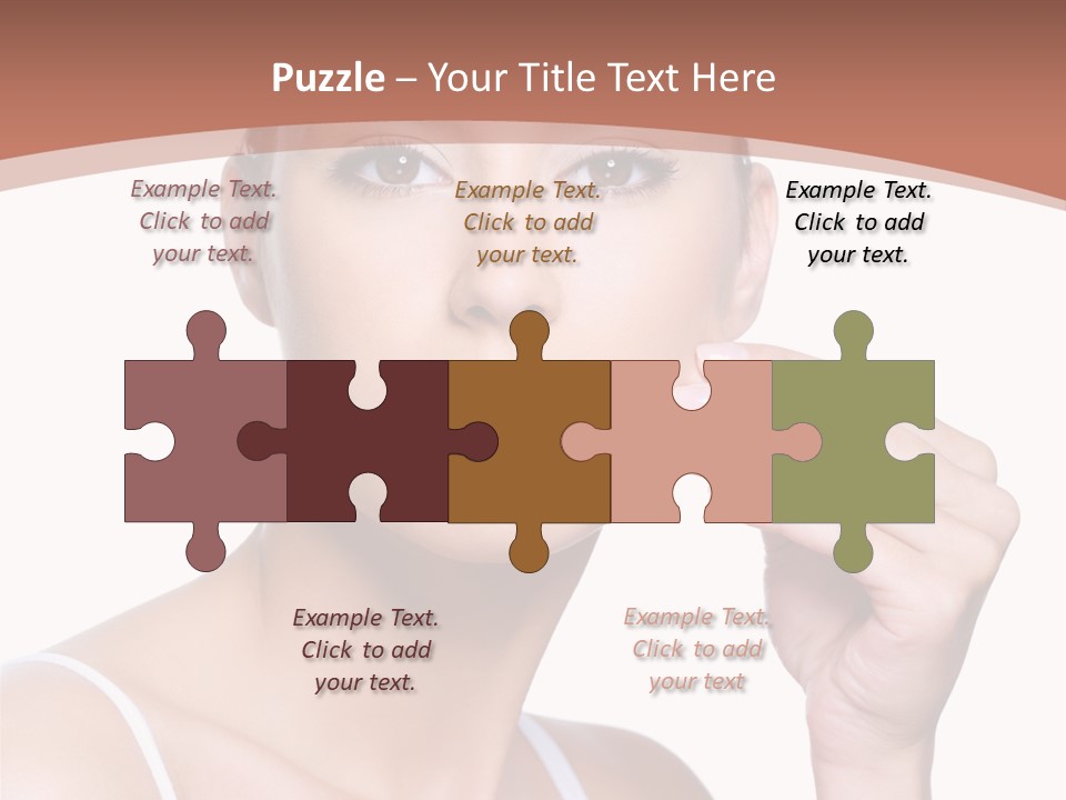 Pretty White Sensual PowerPoint Template