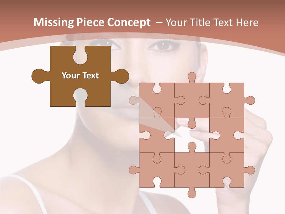 Pretty White Sensual PowerPoint Template