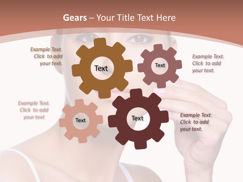 Pretty White Sensual PowerPoint Template